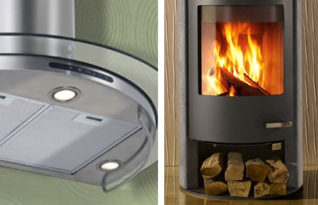 Dunstabzugshaube und Kamin